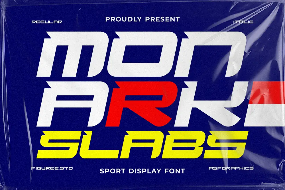 Monark Slab – Sport Display Font