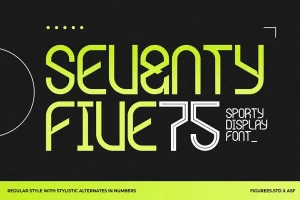 Seventy Five – Sport Display Font