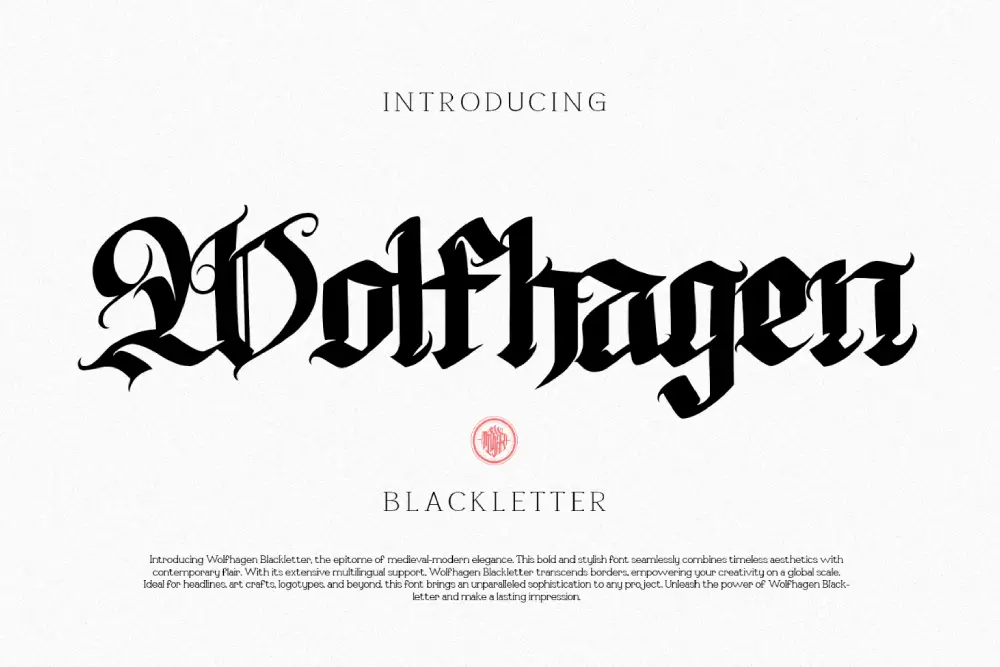 Wolfhagen – Modern Blackletter Font