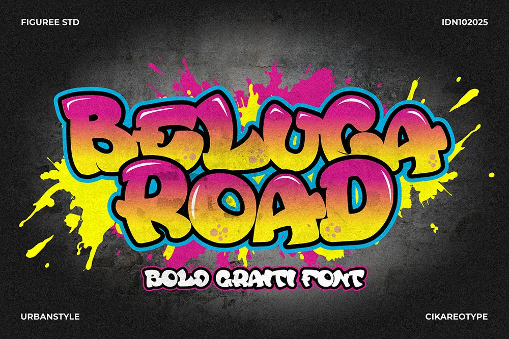 Beluga Road – Bold Graffiti Font