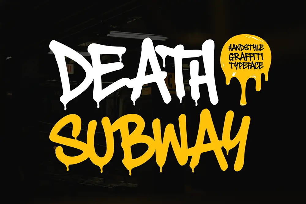 Death Subway – Handstyle Graffiti Font