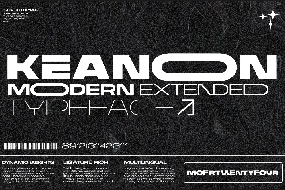 Keanon – Modern Expanded Font
