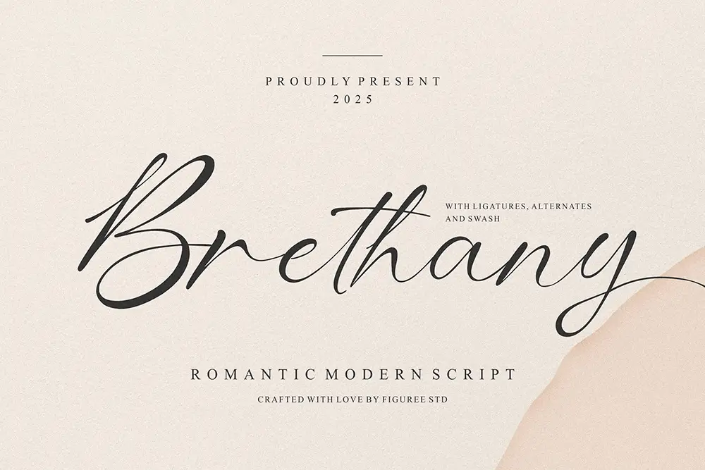 Brethany – Romantic Modern Script Font
