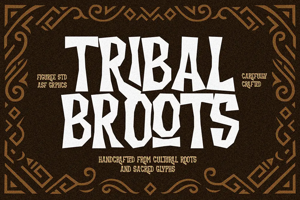 Tribal Broots – Sacred Display Font