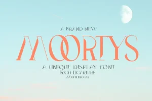 Moortys – Unique Display Font