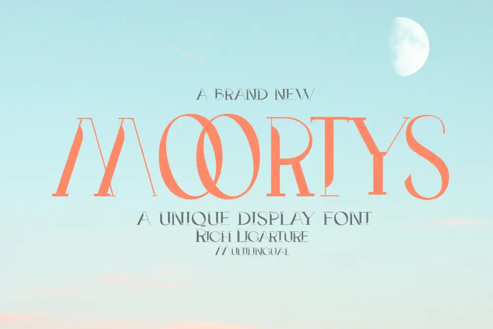 Moortys – Unique Display Font