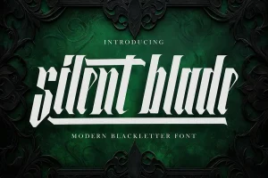 Silent Blade – Modern Blackletter Font