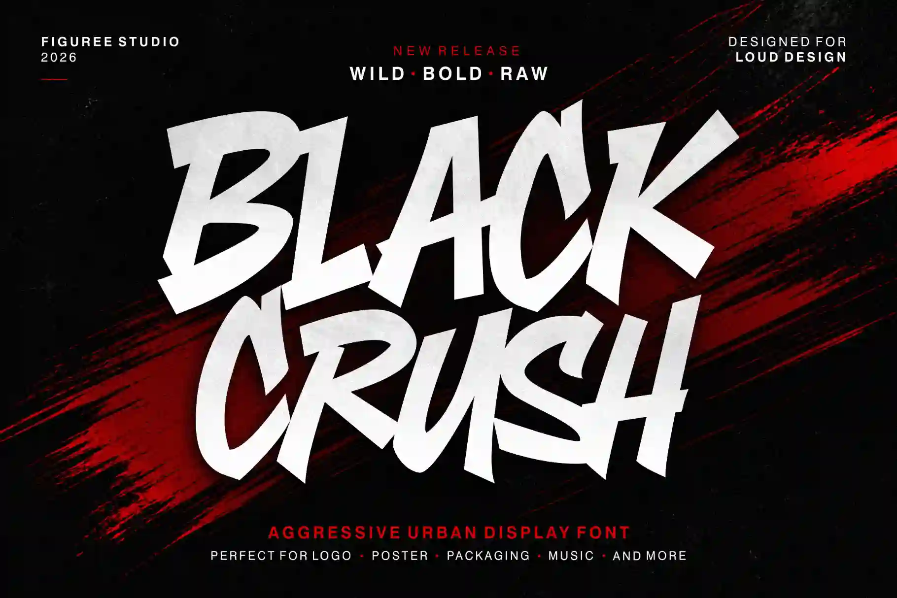 Black Crush – Aggressive Urban Font