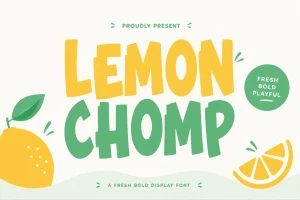 Lemon Chomp – Playful Display Font