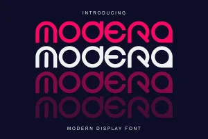 Modera – Display Sans Serif Font