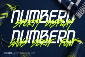 Numbero – Sporty Sans Serif