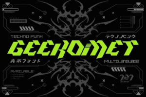 Geekomet – Techno Punk Font