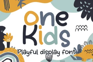 Onekids – Playful Display Font